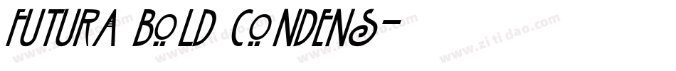 Futura Bold Condens字体转换